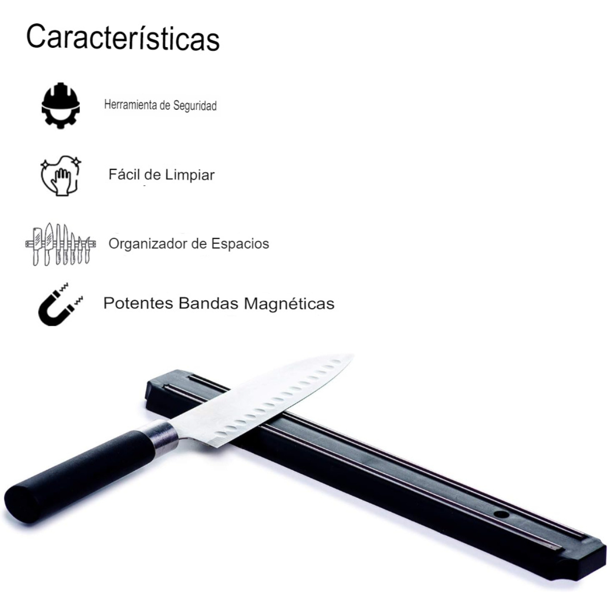 Barra Imantada para Cuchillos 50 cm