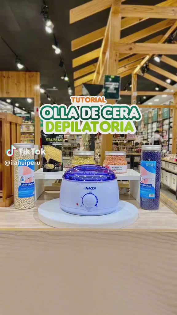 Olla de cera para la depilación